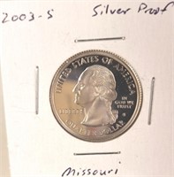 2003 S Missouri Washington Silver Quarter