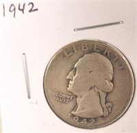 1942 Washington Silver Quarter