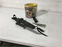 Knife, Leatherman & Sharpener