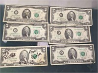 Lot of $2 bills - some from 1976
