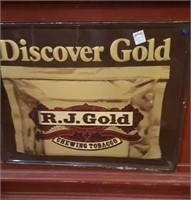 R J Gold Tobacco metal sign 
21.5 x 17.5"