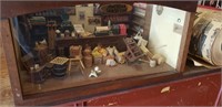 Country Store shadow box diorama 19 x 13" 10"