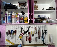 B - MIXED LOT OF HAND TOOLS, CLEANERS & MORE (G7)