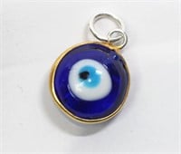 Silver Blue Eye Pendant