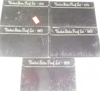 (5) US Mint proof sets:  1975, 1976, 1977, 1978