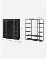 SONGMICS Closet Wardrobe, Portable Closet,