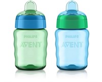 Philips Avent My Easy Sippy Cup 9oz, Blue/Teal, 2p