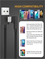 USB C Cable Right Angle [2-Pack, 3ft] USB