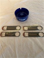 Budweiser Light Beer Openers and Ash Tray