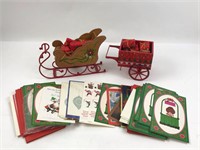 Holiday Greeting Cards / Sleigh with Gifts