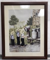 Amish Boys Deliver The Mail Print Signed Eric,