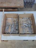 2 boxes of assorted wrenches