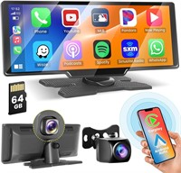 Wireless Carplay Screen with 2.5K Dash Cam