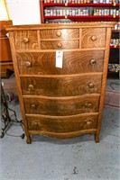 Oak 8 Drawer Chest of Drawers 32x46x19