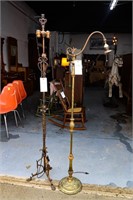 2 Ornate Vintage Floor Lamps