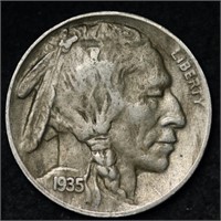 1935 d Full Horn Buffalo Nickel