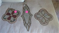 3 STAINED GLASS WINDOW REFLECTORS