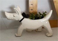 Vintage ceramic dog planter