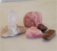 Crystals and Polished Rock