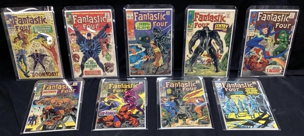 (9) MARVEL FANTASTIC FOUR COMICS, #46, #59, #64,