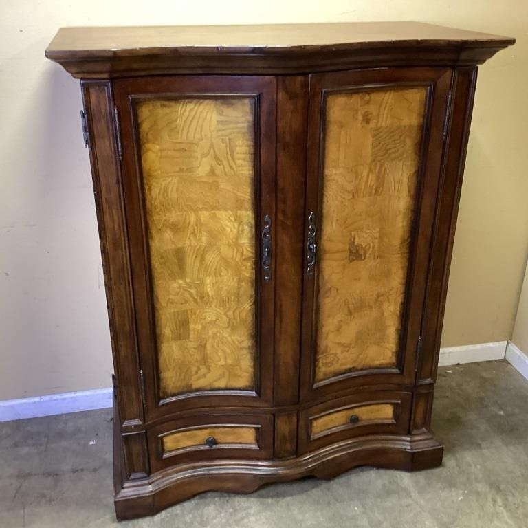 TELEVISION CABINET w 2 DRAWERS
