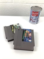 2 jeux vidéos Nintendo NES dont Metal Gear -