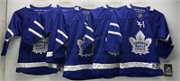 Lot of 5 Kids NHL Maple Leafs Jerseys - NWT $390