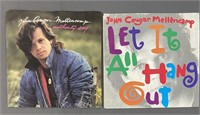 Two John Cougar Mellencamp 45 Vinyl Singles