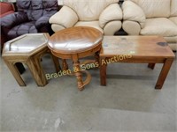 GROUP OF 3 END TABLES