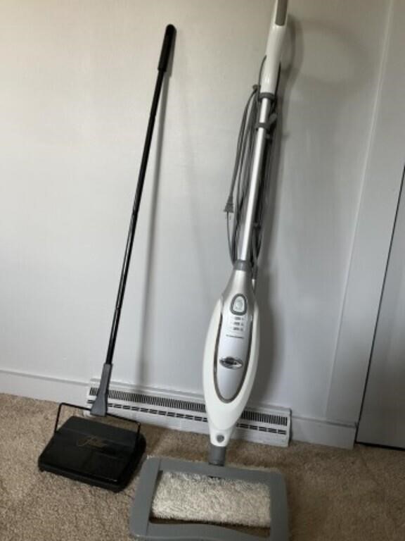 Shark Steamer &
Fuller brush push vac