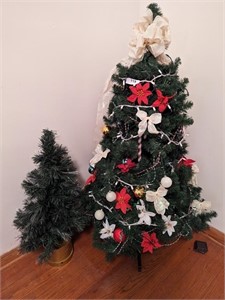 (2) Small Christmas Trees