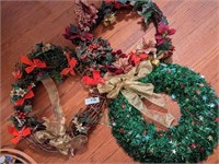 (3) Christmas Wreaths