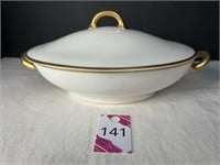 Antique Oval Lidded Porcelain Serving Dish 23933