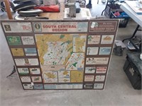 South  Central region Pa.tin sign 42in.x 36in