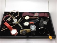 TRAY OF WATCHES - CHIC, SPORT WATCH, ESPRIT & MORE