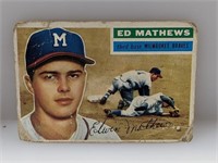 1956 Topps #107 Eddie Mathews Milwuakee Braves HOF