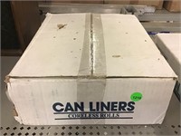 Box of 1000 can liners. 24x24in