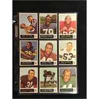 9 1965 Philadelphia Football Cards
