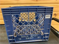 Gold Spot Milk Crate Plastic