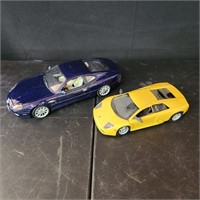Aston Martin and Lamborgini Model Cars