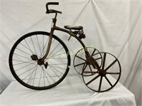 EARLY KING SILVER BIG WHEEL TRICYCLE