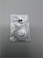 1 gram silver morgan design
