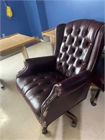 Solid wood executive chair