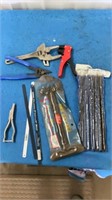 Assorted Hand Tools & Drill Bits
