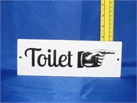 Porcelain Toilet SIgn