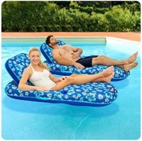 Aqua Luxury Inflatable Pool Recliner  2-Pack