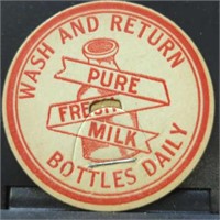 Vintage new milk cap