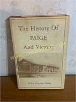 History of Paige TX book