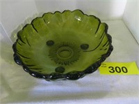 Green Glass Bowl