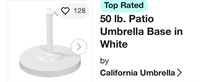 50 lb. Patio Umbrella Base in White
